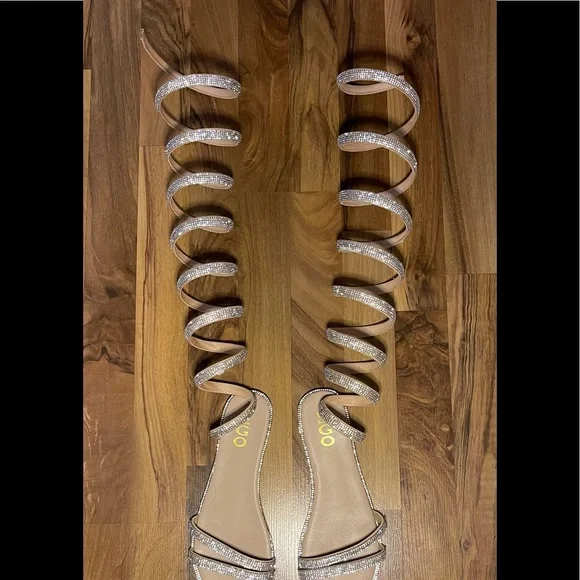 EGO Rhinestone Strappy Sandals - Picture 2 of 2